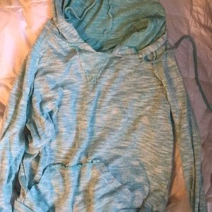 Lightweight teal hoodie